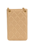 CC Charm Phone Holder Crossbody, &pound;850, Handbags, Gold, Leather, Back view